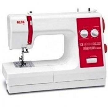 Alfa Modelo 664 - Máquina de coser con 31 puntadas, color rojo