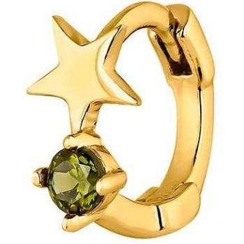 Ear Candy - Piercing de aro Zulema de plata bañado en oro amarillo 18k