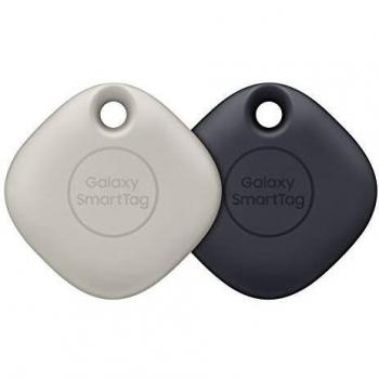 Samsung Galaxy SmartTag Bluetooth Item Finder and Key Finder, 120 m Finding Range, 2 Pack, Black & Oatmeal