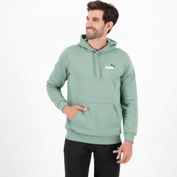 Puma Essential+ 2 Col Small Logo Sudadera para Hombre, Color Verde, Modelo 674471-44