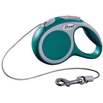 TRIXIE flexi VARIO M, Cuerda, 5 m, hasta 20 kg, Turquesa, Perro
