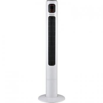 Ventilador de columna 45W 3 velocidades con mando a distancia Blanco
