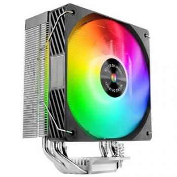 Disipador CPU Mars Gaming Mcpu-x4argb 220W TDP 4 Caloducs Ventilador PWM ARGB 120mm Negro