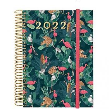 Finocam espiral design collection selva agenda enero 2022 diciembre 2022 12 meses sobremesa e10 155x212 mm selva 2