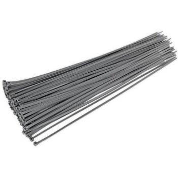 Sealey CT38048P100S Cable Tie 380 x 4.8mm Silver Pack of 100