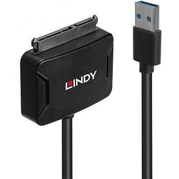 Lindy USB 3.0 to SATA Adapter and Docking Station - 6Gb/s, 600MBps, Black