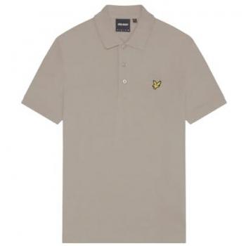Lyle & Scott Men's Short Sleeve Polo Shirt - Green and Tan - Extra Large