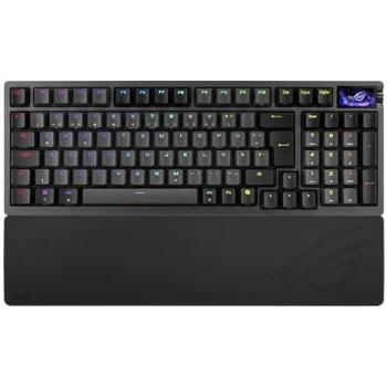 Teclado Gaming Inalámbrico ASUS ROG Azoth 96 HE - Hot-Swap, Interruptores Magnéticos ROG HFX V2, USB-C, 2.4GHz, Bluetooth, Tasa de Muestreo