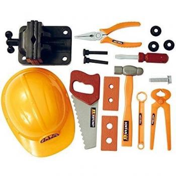 CLAUDIO REIG- Set Herramientas y Casco. Caja 49x33 Brico, Multicolor