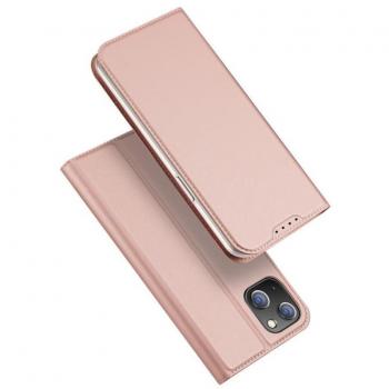 Funda DUX DUCIS Skin Pro para iPhone 15 Plus - Rosa, con solapa, tarjetero y soporte para vídeo