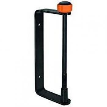 Soporte de pared para Carro portamangueras S, Fácil montaje, Acabado de calidad, Negro/Naranja