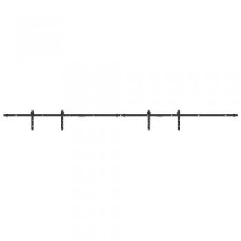 Kit de puerta corredera de armario acero carbono 244 cm