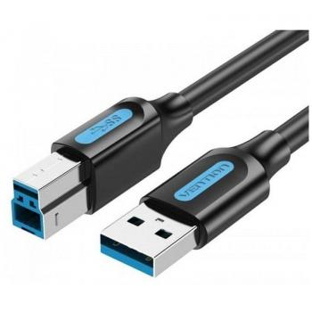 Cable USB 3.0 Vention Coobh - Tipo-B Macho a USB Macho - 2m - Negro