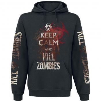 Keep Calm And Kill Zombies Sudadera con capucha Negro L