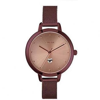 Oui & Me Petite Amourette Rose Gold Sunray Dial Stainless Steel Quartz Women's Watch