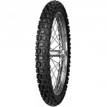 Neumático off-road MITAS C-23 80/100-21 TT 51R NHS compuesto de caucho Ice Rueda delantera color blanco
