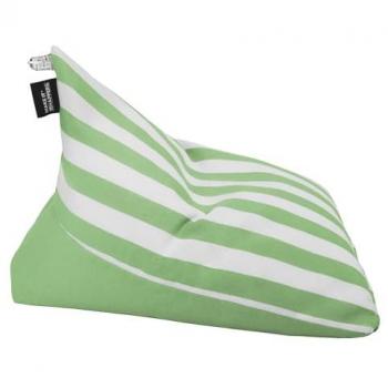 Puff Pirámide Toldotex Verde HAPPERS - Cómodo, Ligero y Resistente para Exterior o Interior