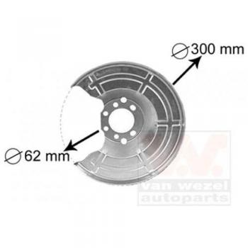 VAN WEZEL Brake Disc Back Plate OPELVAUXHALL 3745371 054643590498290