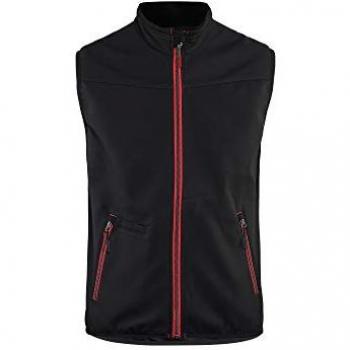 Chaleco Softshell Unisex Blakläder Service Plus Negro/Rojo Talla M