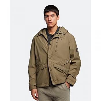 Lyle & Scott Waterproof Hooded Jacket in Woolwich Green