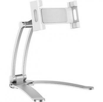 Soporte de Teléfono Móvil y Tableta para Escritorio y Pared - Color Blanco