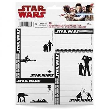 STAR WARS CLASSIC Bolsa de 18 etiquetas escolares - Mix