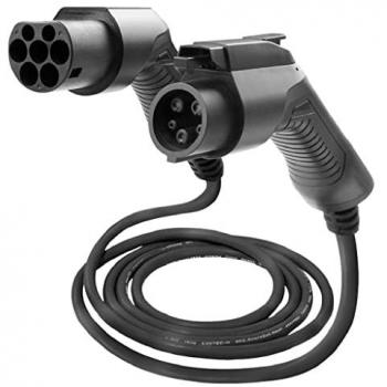 Cable de Carga para Coche Eléctrico JBM 54054, Tipo 1 a Tipo 2, Monofásico, 7.5kW, 32A