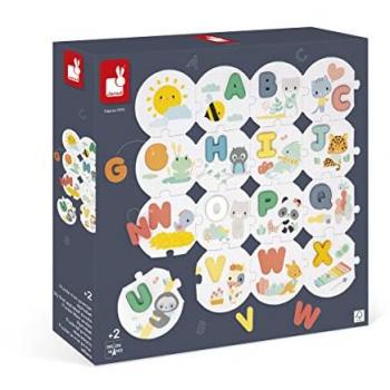 Puzzle Mi Primer Abecedario - 28 piezas - Janod J08045 JU08045 JANOD - Janod Pure Puzzle Mi Primer Abecedario
