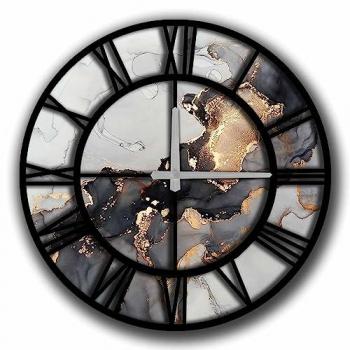 Reloj Decorativo Distorsión de MDF 100% Alta Calidad Multicolor 50x5 cm