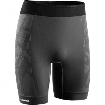 Pantalón corto de trail running Lurbel Spirit Blur para hombre, gris marengo/negro, talla XL