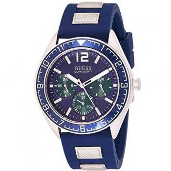 Guess Men's Pacific Silicone Watch W1167G1 - 46mm Blue