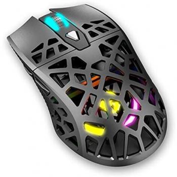 Ratón Gaming Krom KAIYU con Iluminación RGB y DPI Ajustable hasta 12.000, Color Negro