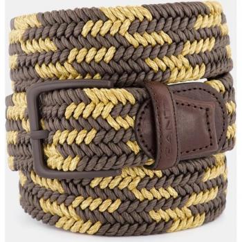 Cinturón elástico trenzado para hombre Gant en marrón, 90 cm, casual, algodón