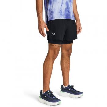 Pantalón corto 2-en-1 Under Armour Launch negro 3XL