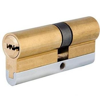 Fac 23238 Cilindro de Perfil Europeo de Alta Seguridad, Latonado, 71 mm