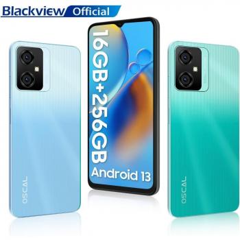 OSCAL TIGER 10 - Smartphone 8GB + 256GB Octa núcleo Android 13 câmera 50MP 6.6 HD+ tela 5180mAh telefone celular de carregamento rápido