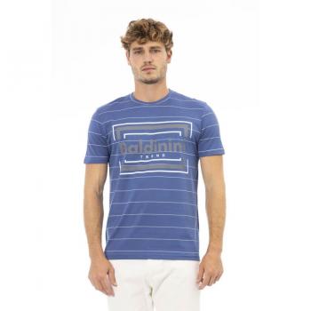 Baldinini Trend Blue Cotton T-Shirt - L