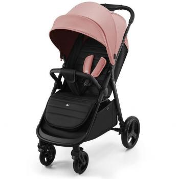 Kinderkraft Silla de Paseo RINE Rosa, Asiento Amplio, Capota Impermeable, Plegable