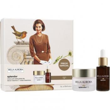 Bella Aurora Splendor Pack Tratamiento Antiedad Día y Sérum Iluminador Antioxidante Set
