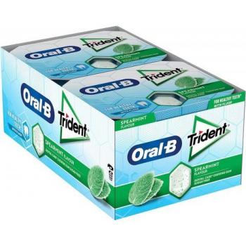 Trident Oral-B Hierbabuena Sin Azúcar Chicle Gragea 12 Unidades
