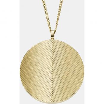Collar Harlow de acero inoxidable dorado con colgante para dama