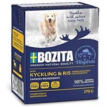 Bozita Trozos en gelatina 6 x 370 g - Pollo y arroz