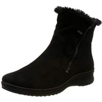 Botín Gore-Tex Mujer Ara München 12-48501, Color Negro, Confort Amplio, Suela Antideslizante