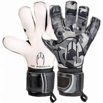 HO Soccer Eskudo Action Roll/Gecko Black Guantes De Portero, Unisex Adulto, Negro/Gris, 10