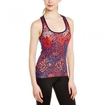 Zumba Fitness Tri-Me All-Over Racerback - Camiseta para mujer, color rojo, talla XXL