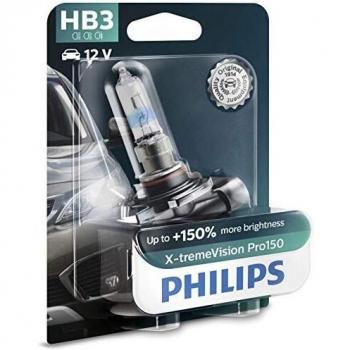 Bombilla halógena OSRAM PHILIPS X-tremeVision Pro150 HB3 12V, 60W, +150%, blister individual