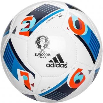 adidas Euro16 Mini - Balón para hombre, color blanco / azul /rojo, talla 1