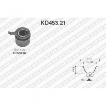 Kit de poleas SNR con correa de distribución KD453.21
