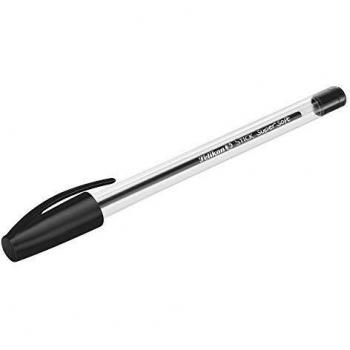 Pelikan Bolígrafo Super Soft Stick, embalaje de ahorro de 50 piezas, negro, mango triangular ergonómico, tinta deslizante de calidad alemana - 601450