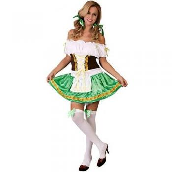 Guirca - Disfraz tradicional de camarera tirolesa para adultos, multicolor, 40-44, 80709